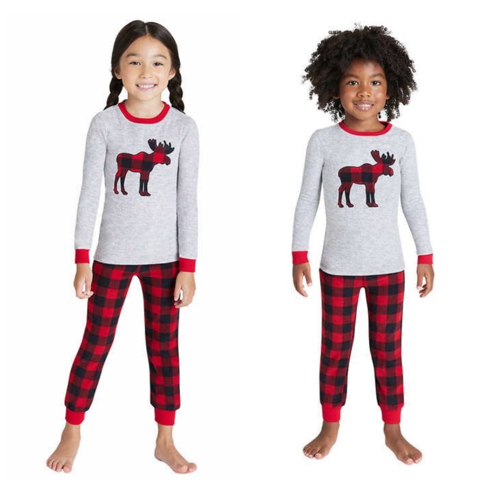 Eddie Bauer Boys'/Girls' Holiday Family Pajama Set